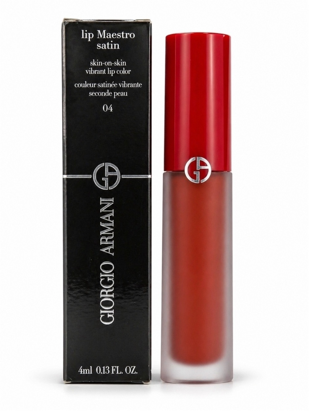 Giorgio Armani Lip Maestro Satin Lip Color in 04 Live Concert NEW
